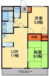 コーポピオーネIIの物件間取画像